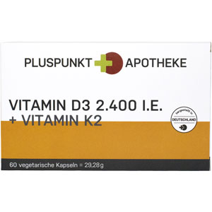     PLUSPUNKT Vitamin D3 2.400 I.E. + K2
