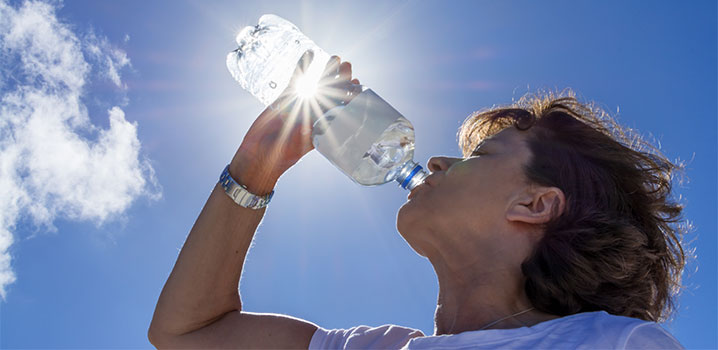 Ausreichend trinken im Sommer
