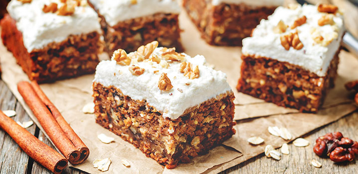 Moehrenkuchen mit Glasur