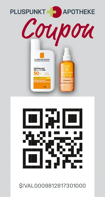 Pluspunkt Apotheke E-Coupon 10 € La Roche Posay & Vichy Coupon