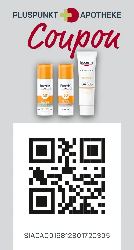 Pluspunkt Apotheke E-Coupon 3 € Eucerin SUN Coupon
