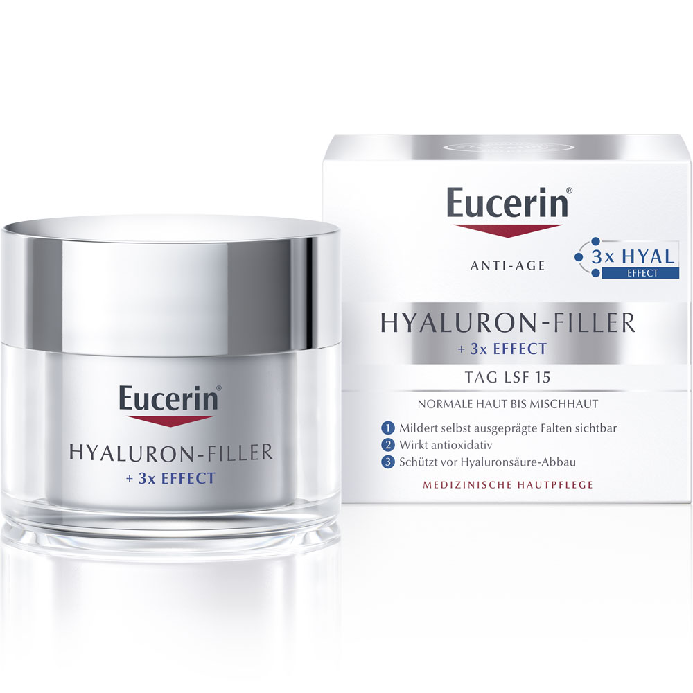 EUCERIN Anti-Age Hyaluron-Filler Tag norm.+Mischh.